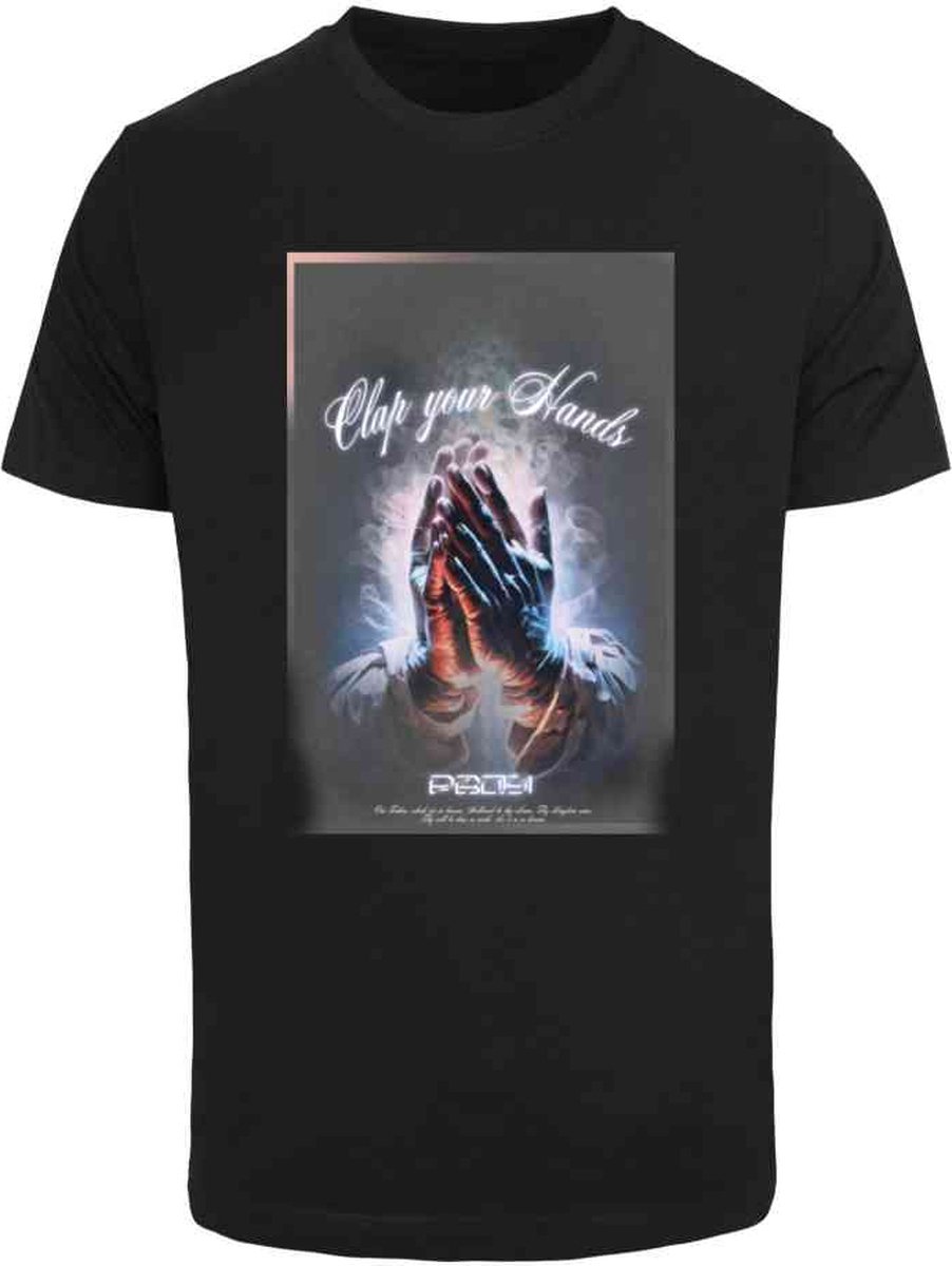 Mister Tee Clap Your Hands Heren T-shirt M Zwart
