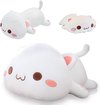 foto van Big Baloo Kawaii Kussen Knuffel - Kat Squish Plushie Kinderkussen - Knuffekussen Zachte Poes Plush - 50cm