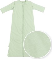 Meyco Baby Slub baby slaapzak met afritsbare mouwen - soft green - 110cm