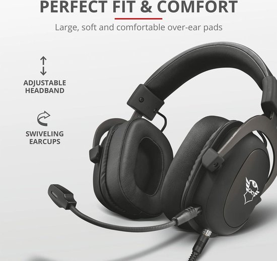 Trust GXT 414 Zamak - Bedrade Gaming Headset - Geschikt voor Playstation - Zwart - Trust