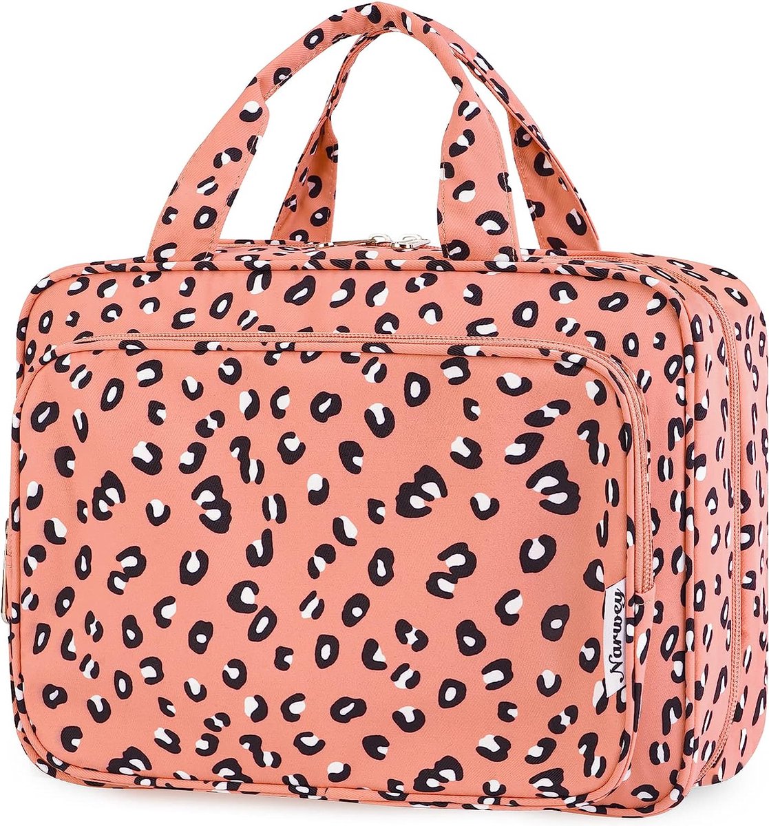 Grote hangende toilettas voor onderweg, make-up tas, organizer voor cosmetica, voor vrouwen en meisjes Merk: Narwey