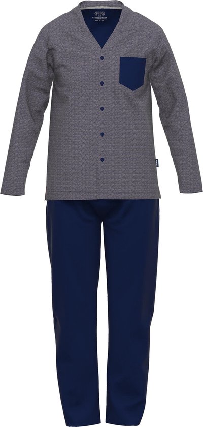 Pyjama homme CECEBA Séoul boutonné - bleu - Taille 9XL