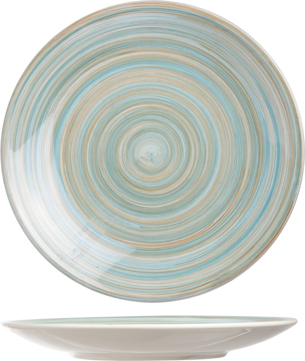 Cosy & Trendy Turbolino Bord - Keramisch Blauw - 22CM