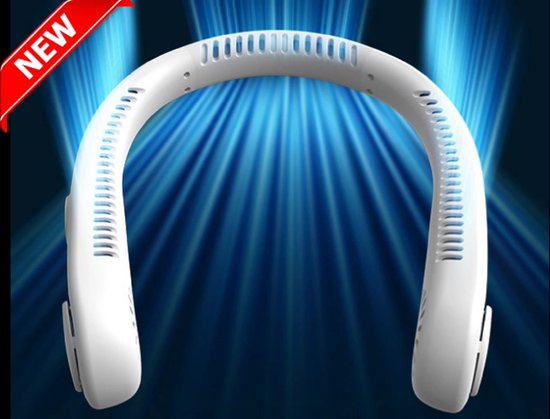 Draagbare Nekventilator, 5000mah Opvouwbare Nekventilator Handsfree Draagbare Bladloze Ventilator Silent Bladeless 360 Koeling Hangende Nekventilator Groen