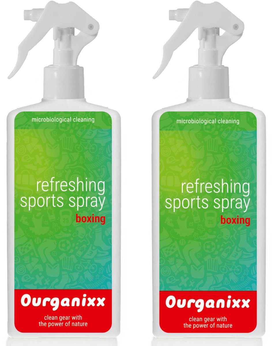 Ourganixx Refreshing Sports Spray Boxing - verfrissend voor bokshandschoenen/ schoenen - Duopack - 2 x 250ml