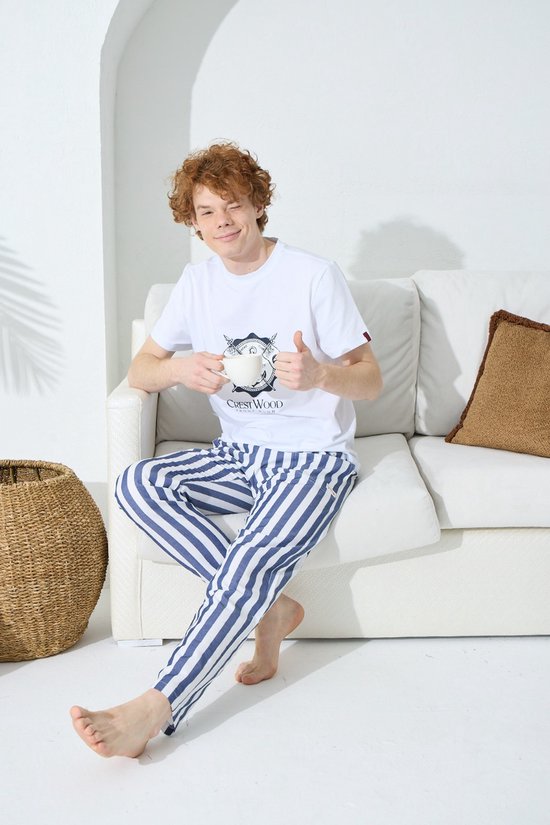Heren Driedelig Huispak /Pyjama Austyn / maat M