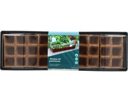 SOGO - Vensterbank kweekkas - inclusief 30 turfpotjes