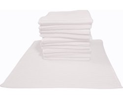 Linolux Vaatdoek - Wit - 100% katoen - 12 stuks