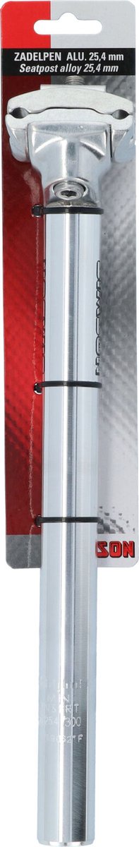 Zadelpen simson 254 mm kop alu zilver 021943144849