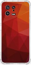 Shockproof Case geschikt voor Xiaomi 13 Polygon Red