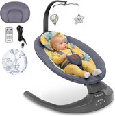 Lionelo Ralf - Baby Swing Premium - 2en1 - 5 vitesses de balancement automatiques - 0 à 9kg
