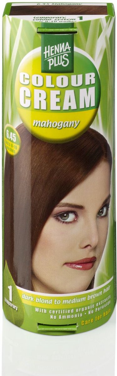 Hennaplus Colour Cream 6.45 Mahogany 60ML