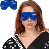 Relaxdays verkoelend oogmasker - set van 2 - slaapmasker - warm en koud - koelmasker - gel