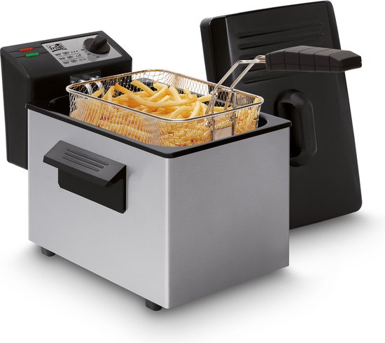 FRITEL friteuse A101M - met koude zone - 3 liter - 2000 Watt - kunststof antistofdeksel