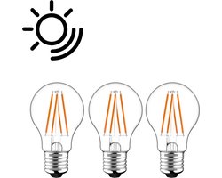 Sensor LED Lampen E27 met nachtschakeling - Automatisch aan- en uitschakeling - 3 stuks