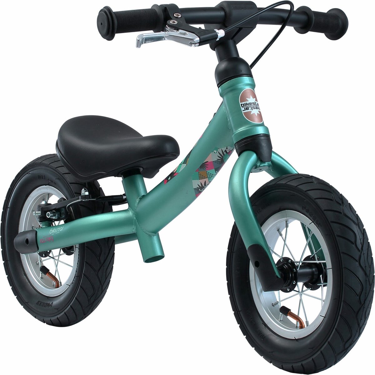 Bikestar, Sport, 2 in 1 meegroei loopfiets, 10 inch, groen