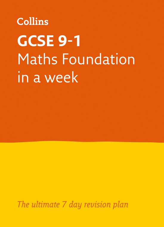 GCSE 91 Maths Foundation In A Week For mocks and 2021 exams  ... - cover