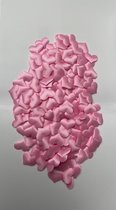 Hartjes Zijde Roze 200 stuks ( 2 x 2,5 cm )