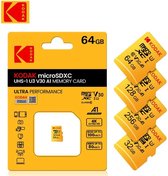 Kodak microSDXC geheugenkaart - ultra performance memory card - 100mb/s - met SD adapter - 64GB