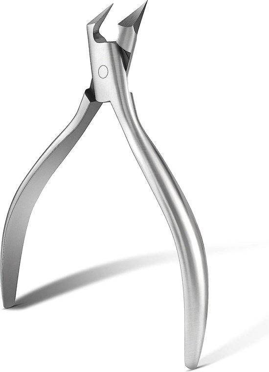 Pince Coupe-ongles Professionnelle FVION - Lame Droite Pour Ongles Incarnés Et épais - Inox - Coloris Bleu