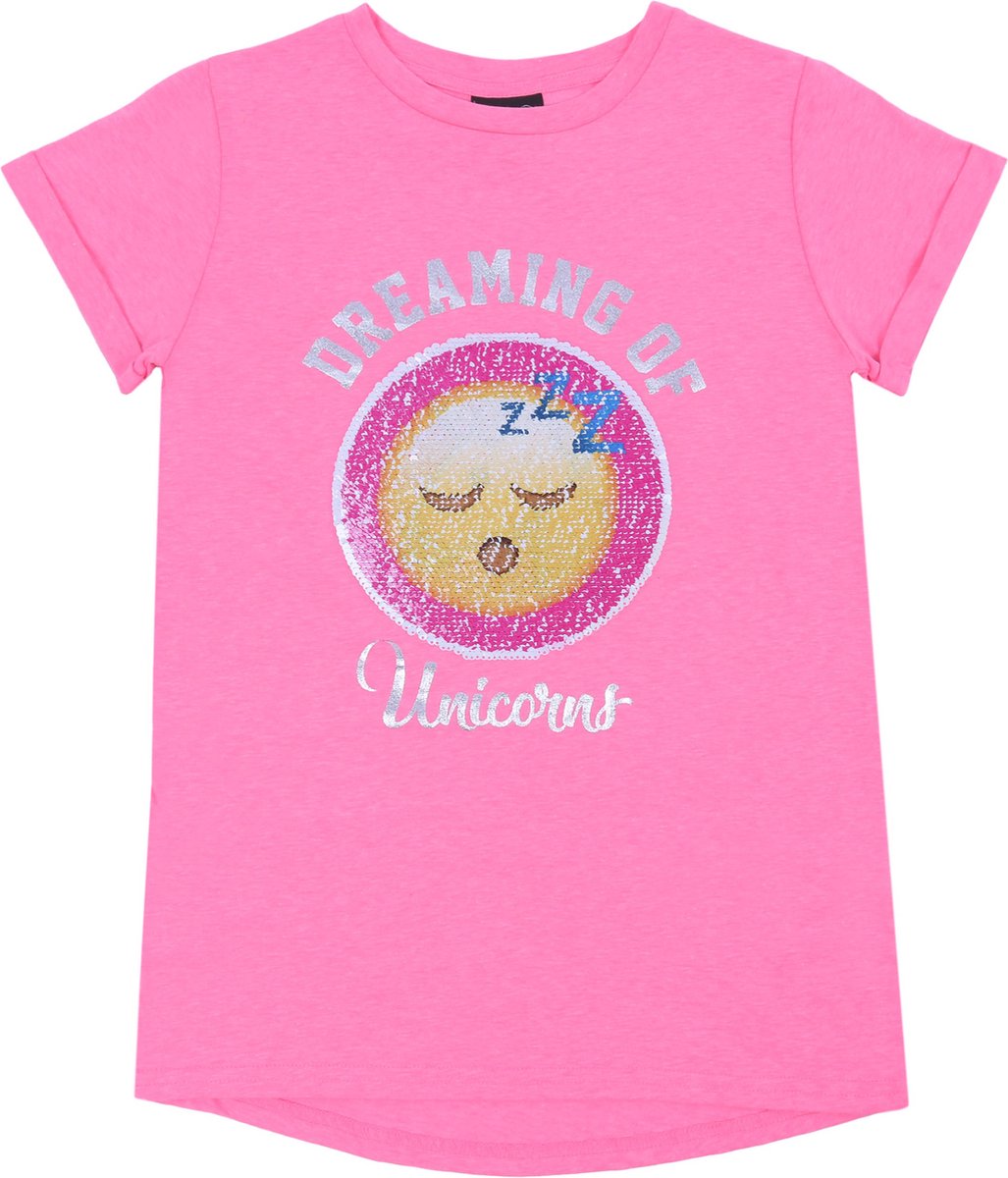 Neon T-shirt met emoticon