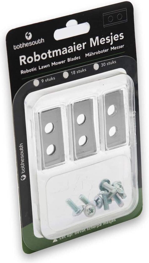 To the South® Lames de robot tondeuse en acier adaptées pour PARKSIDE (Lidl Robot tondeuse) - Attention : hors vis - 90 pièces