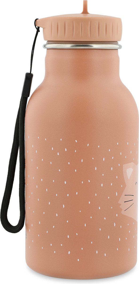 Trixie Thermos Drinkfles - Mrs. Cat - RVS Waterfles voor kinderen - Lekvrije Fles - 350ml - Roze van Trixie — afbeelding 2