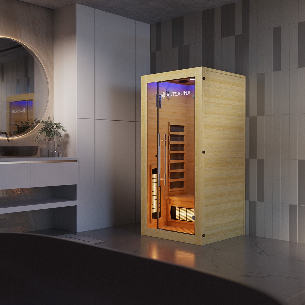 Juskys Infraroodkabine / Sauna Kiruna 90 Premium thumbnail 5