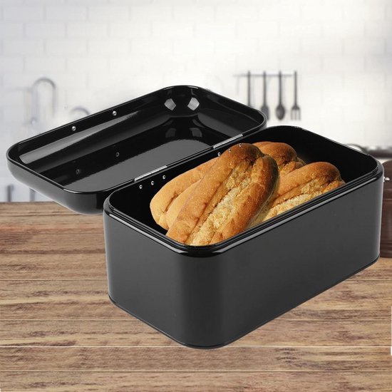 Brooddoos Brooddoos Metalen Grote Capaciteit Metalen Brooddoos Houder Container Keuken Opslag Organizer (Rood) (Rood