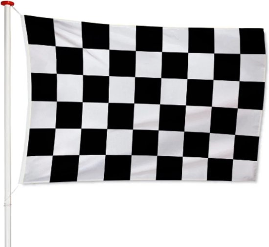 Drapeau de Finish 100x150cm - Drapeau de course - Drapeau de qualité - Convient pour une utilisation en extérieur