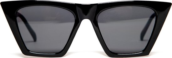 KIMU Cat Eye Groot Vierkant Zonnebril - Zwart Montuur - Zwarte Glazen - Oversized Kat Tijger Vlinderbril Retro Kattenoog Vleugels Hollywood Festival van KIMU — afbeelding 4
