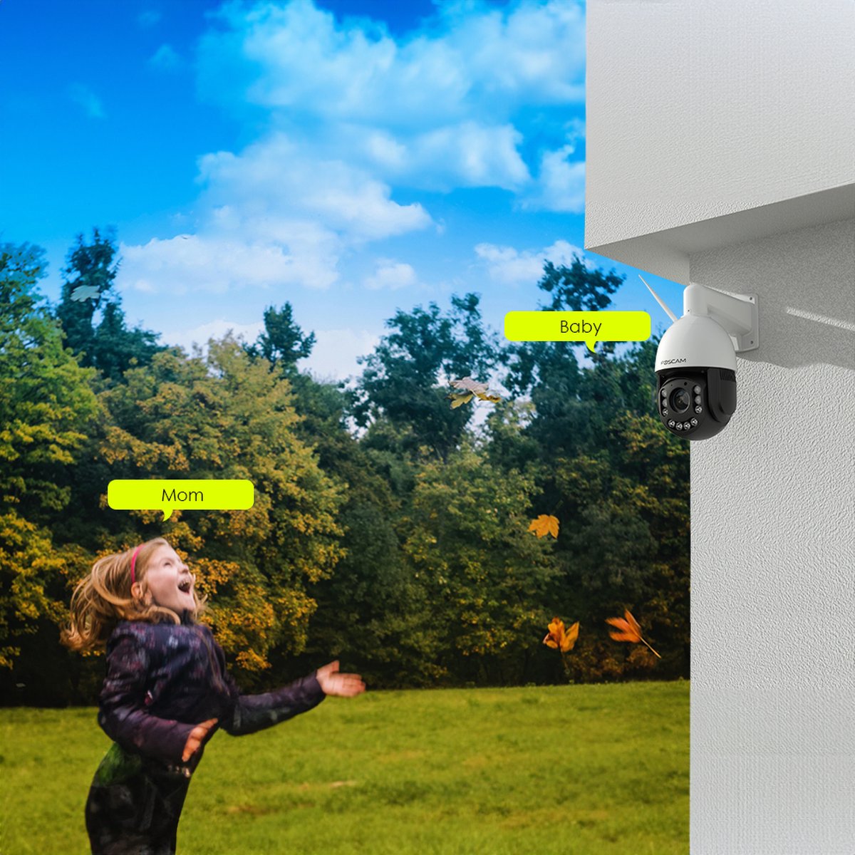 Foscam SD4H Beveiligingscamera - Buitencamera - 2K - Nachtzicht 200m - PTZ - Dual-Band - WiFi - 4MP - Wit – foto 5