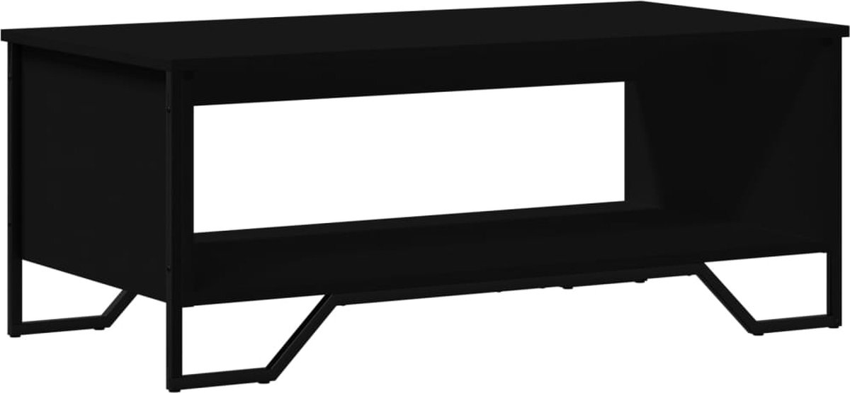 vidaXL Salontafel 100x51x40 cm bewerkt hout zwart