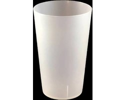 hardcup bekers 250 ml herbruikbaar (50 stuks) onbreekbaar