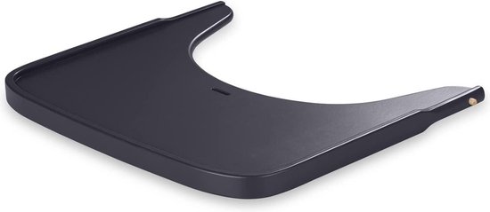 Hauck 661598 vastklikbaar eetblad voor houten kinderstoel Alpha & Beta / Supersnelle bevestiging zonder gereedschap 1 stuk (pak van 1)/ Opstaande rand / Grijs : Hauck