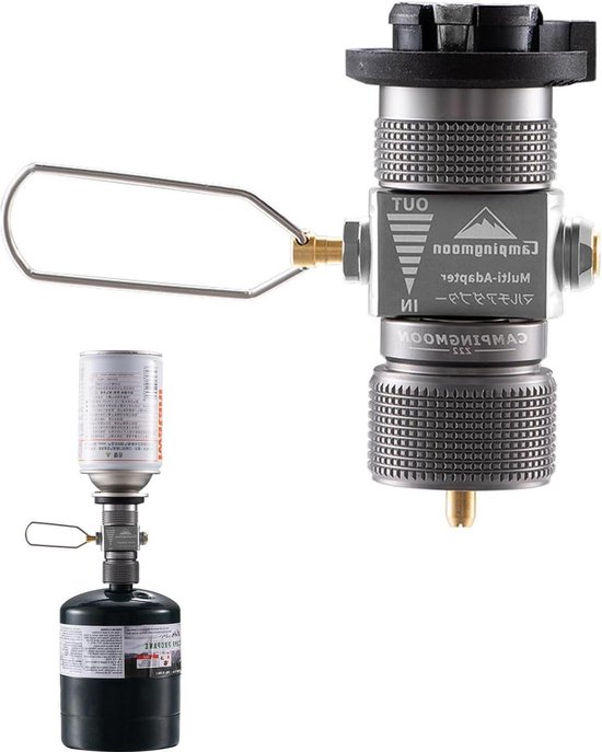 CAMPINGMOON - Adaptador de Repuesto de Gas butano para Camping al Aire