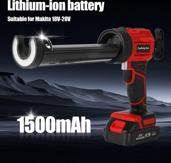 Makita Accu Lijm- En Kitspuit Met Spuitmond En Patroonhouder Voor Kitkokers En Worsten 18V Basic Body In Koffer Dcg180zxk