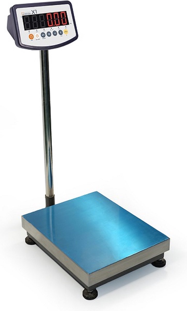 Bankweegschaal 40 x 50 cm 150 kg 20 gram led indicator