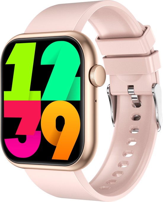 Voltic® Smartwatch Roze - Dames Sporthorloge - Android & iOS - Waterdicht Horloge - Sport & Gezondheidstracker - 47mm