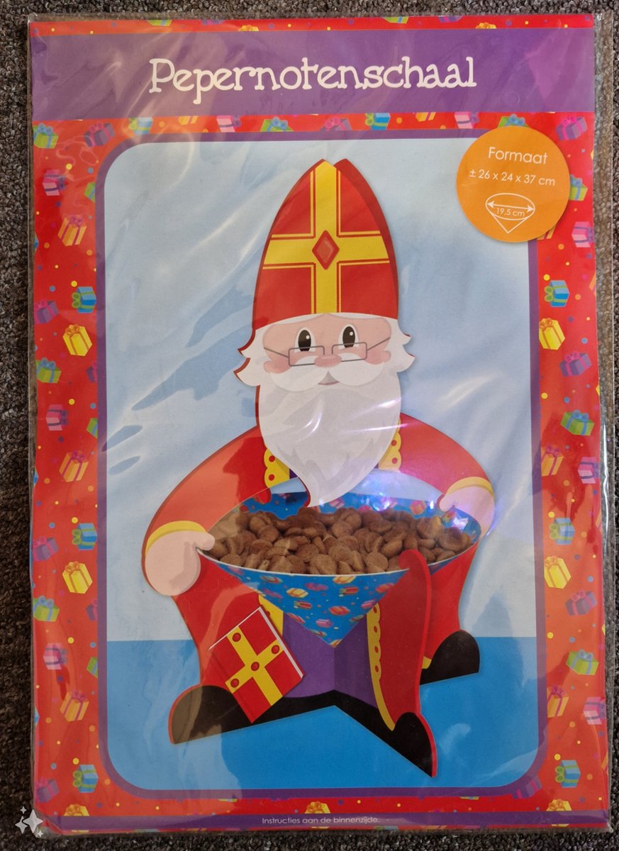 Sinterklaas - pepernoten - schaal - serveerschaal - lekkerij