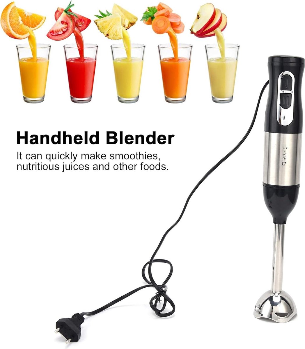 Hand Mixer - Low Noise Multifunctional Kitchen Aid - Mix for Smoothies Juices - Low Vibration - Electric thumbnail 5