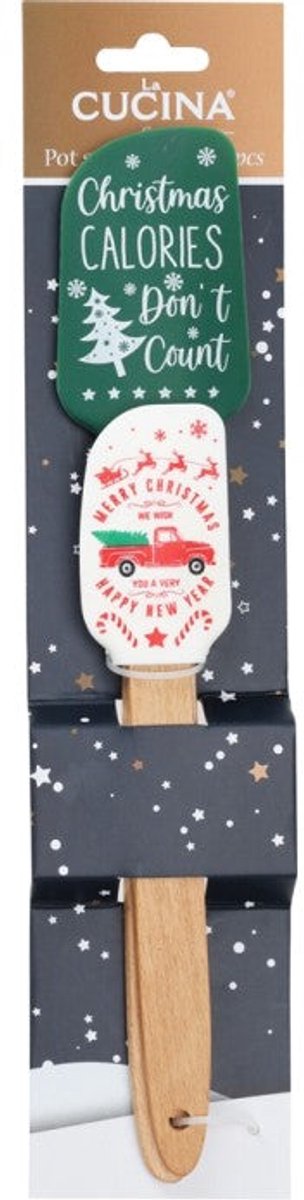 Home & Styling Kerst Pannenlikker siliconen - Set van 2 stuks - Multi