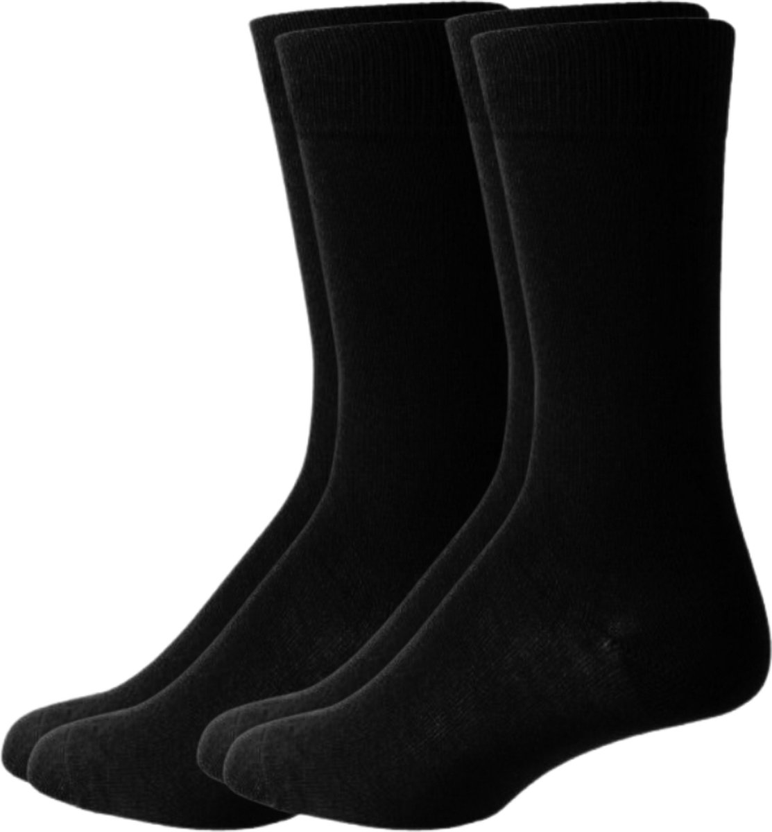 green-goose® Luxe Bamboe Sokken Heren | 2 Paar | Zwart | 40-43 | 85% Bamboe | Superzacht en Duurzaam