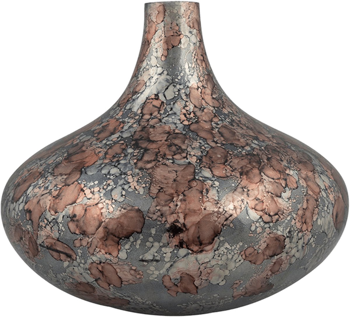 Fles / Vaas Sev Oyster Pearl diam: 33cm, H: 29cm