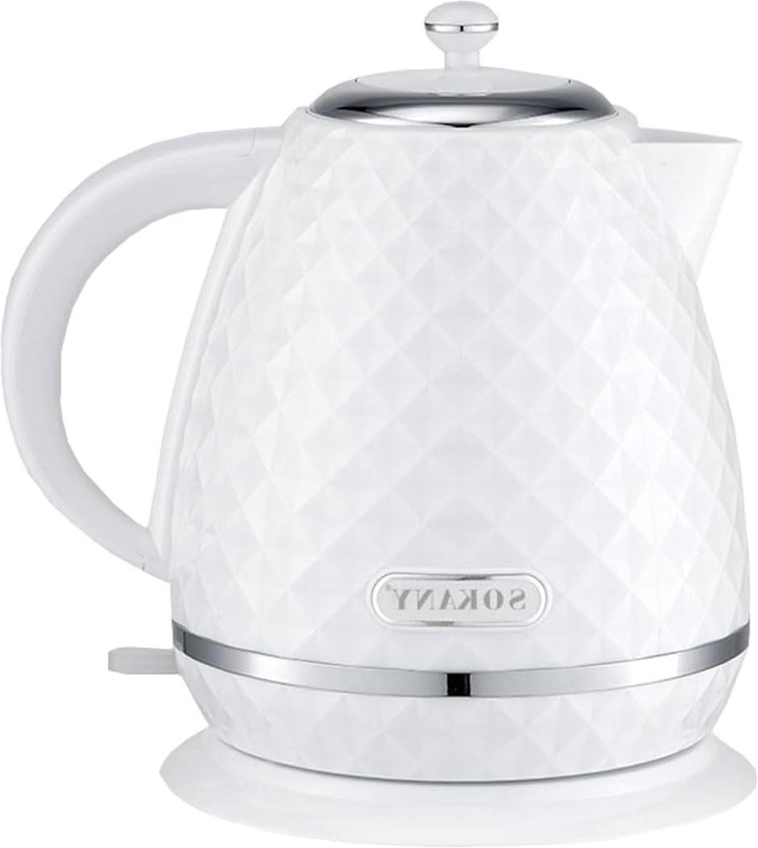 2200 W waterkoker - 17 l theekoker met uitneembare kalkfilter en auto-off functie - waterniveau-indicator - 360 graden basis - wit