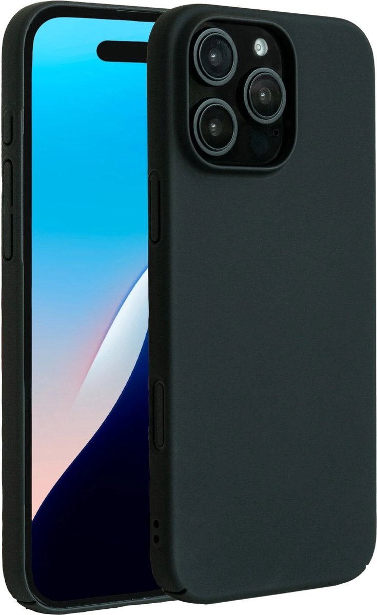 ShieldCase Ultradun telefoonhoesje geschikt voor de Apple iPhone 16 Pro hoesje - Ultra Thin case - Kunststof back cover - Dun design - Bescherming tegen vallen of stoten (zwart)