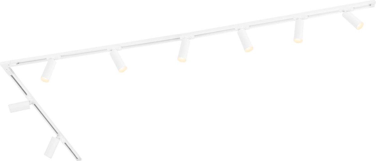 Ledvion - LED Railverlichting 2M 5 Railspots (5W, 2700K, Zwart