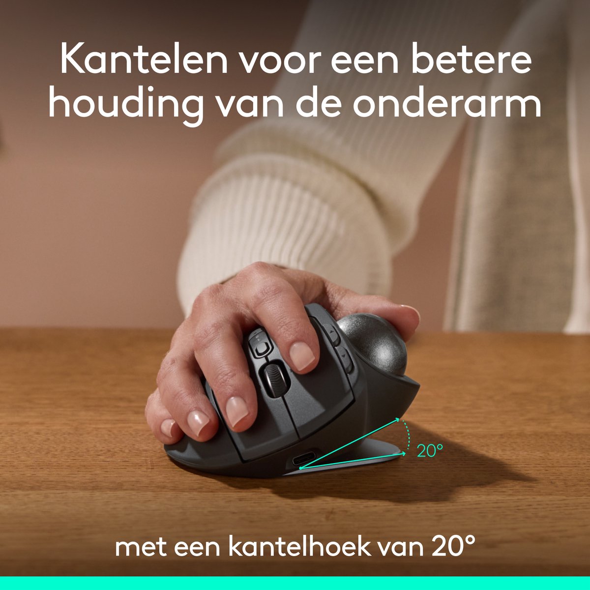 Logitech MX Ergo S - Draadloze Muis thumbnail 4