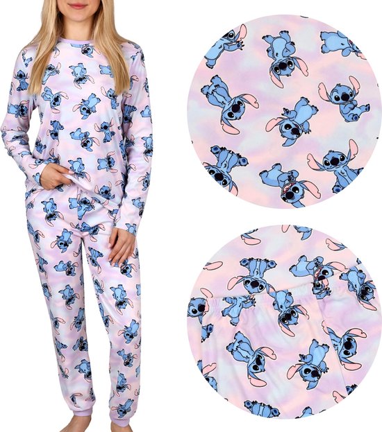 Name It Meisjes Lange Pyjama Set NKFRAGNA Wit/Lila Strikjes Print | Underwear District
