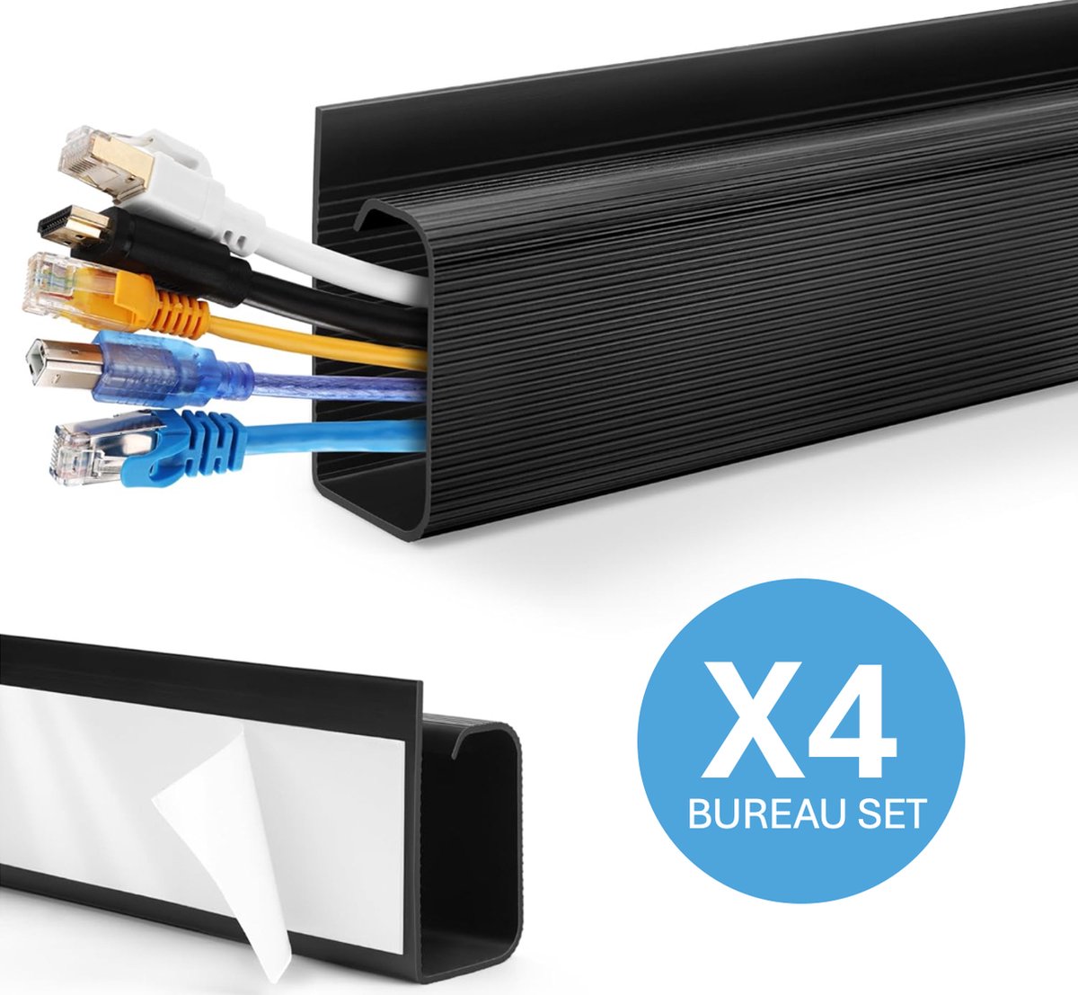 Noble Bureau Kabelmanagement Goot - Kabel Organiser -...